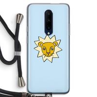 Kleine leeuw: OnePlus 7 Pro Transparant Hoesje met koord