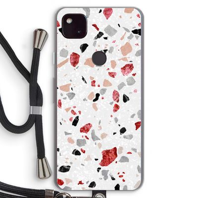 Terrazzo N°12: Pixel 4a 5G Transparant Hoesje met koord