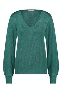 Studio Anneloes Tanya Ls Lurex Pullover 09223 Trui 7300 Dark Green