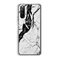 Witte marmer 2: Sony Xperia 10 III Transparant Hoesje