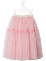 Simonetta jupe mi-longue en tulle - Rose