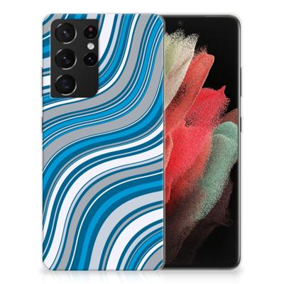 Samsung Galaxy S21 Ultra | TPU bumper | Waves Blue