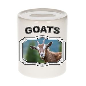 Dieren geit spaarpot - goats/ geiten spaarpotten kinderen 9 cm