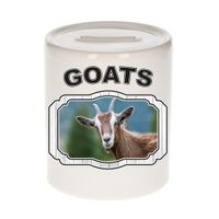 Dieren geit spaarpot - goats/ geiten spaarpotten kinderen 9 cm - thumbnail