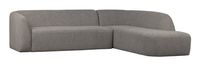 BePureHome Hoekbank 'Sloping' Rechts, kleur Grijs Melange