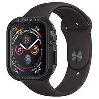 Spigen Rugged Armor Apple Watch Series 9/8/SE (2022)/7/SE/6/5/4 TPU Case - 44mm/45mm - Zwart - thumbnail