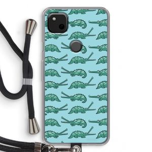 Kroko: Pixel 4a Transparant Hoesje met koord