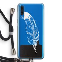 Pluim: Samsung Galaxy A50 Transparant Hoesje met koord