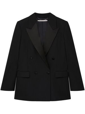 Stella McCartney blazer à revers satinés - Noir
