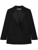 Stella McCartney blazer à revers satinés - Noir - thumbnail