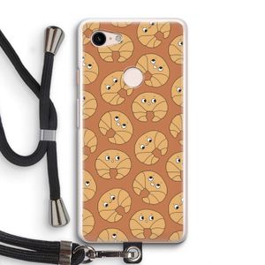 Croissant: Pixel 3 Transparant Hoesje met koord