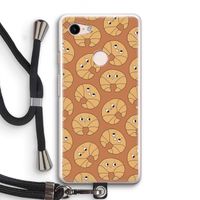 Croissant: Pixel 3 Transparant Hoesje met koord