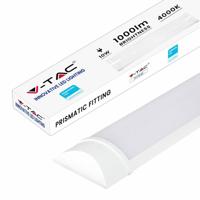 V-TAC VT-8-10-N Witte LED TL-beslag - Prismatisch - 120lm/w - Samsung - IP20 - 10W - 1200 Lumen