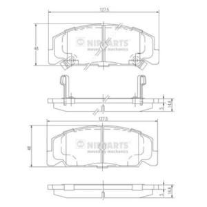 Nipparts Remblokset J3604027