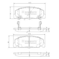 Nipparts Remblokset J3604027