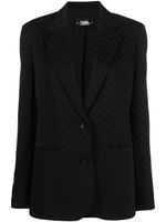 Karl Lagerfeld blazer Hun' Pick à design monogrammé - Noir - thumbnail