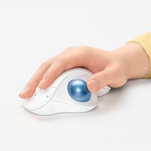 Logitech ERGO M575 Trackball Radiografisch Optisch Wit 5 Toetsen 2000 dpi Ergonomisch