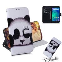 Panda patroon gekleurde tekening horizontale Flip lederen case voor Xiaomi Redmi gaan met houder & card slots & portemonnee