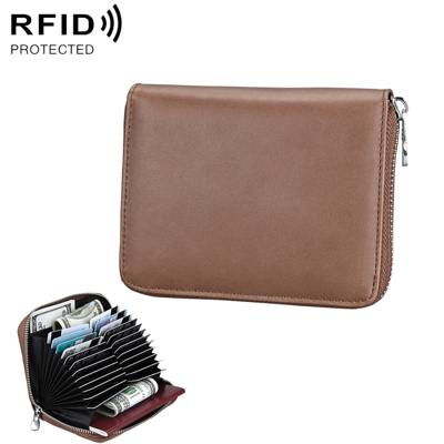 Antimagnetic RFID multi-functionele lederen Card pakket (koffie)