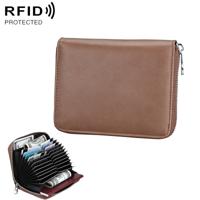 Antimagnetic RFID multi-functionele lederen Card pakket (koffie)