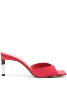 The Attico mules à bout carré 80 mm - Rouge