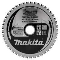Makita Cirkelzaagblad voor RVS/Staal | Efficut | Ø 136mm Asgat 20mm 45T - B-69272