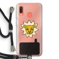 Kleine leeuw: Samsung Galaxy A20e Transparant Hoesje met koord