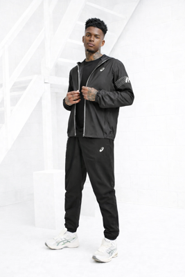 Asics Icon Trainingspak Heren Zwart - Maat XL - Kleur: Zwart | Soccerfanshop