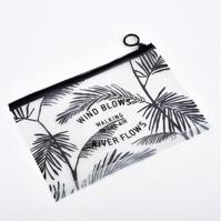 5 PC'S Fashion reizen vrouwen duidelijk transparante cosmetische zak kleine grote PVC noodzakelijke make-up tas geval Bad Wash organisator set (kokos