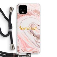 Feminist: Pixel 4 Transparant Hoesje met koord