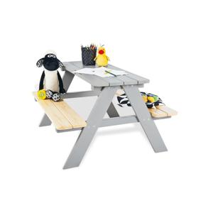 Kinderpicknickbank grijs