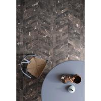 Vloertegel Flaviker Supreme Memories 7.5x40.7 cm Mat Zwart Flaviker