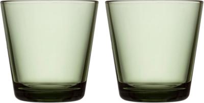 Iittala Waterglazen Kartio - Pine Green - 210 ml - 2 Stuks