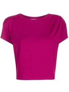 Marchesa Notte t-shirt crop à encolure ronde - Rouge