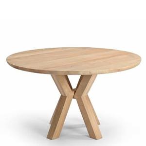 Giga Meubel - Eettafel Ø150cm Naturel - Mangohout - Tafel Heleen