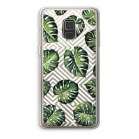 Geometrische jungle: Samsung Galaxy A8 (2018) Transparant Hoesje