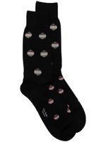 Paul Smith chaussettes à rayures - Noir