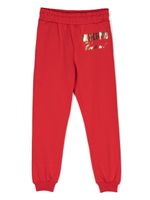 Moschino Kids pantalon de jogging à logo imprimé - Rouge