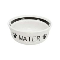 Voerbak voor honden Trixie Wit Zwart Ø 13 cm 250 ml
