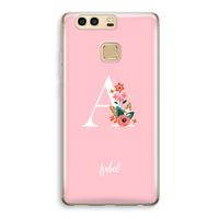 Pink Bouquet: Huawei P9 Transparant Hoesje