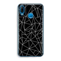 Geometrische lijnen wit: Huawei P20 Lite Transparant Hoesje