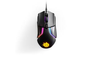 Steelseries Rivl 600 Ergonomische gaming-muis USB Optisch Zwart 7 Toetsen 12000 dpi Verlicht, Ergonomisch, Geïntegreerd profielgeheugen, Afneembare kabel,