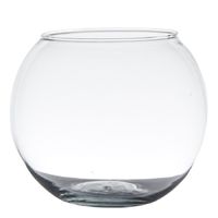 Bol vaas/terrarium vaas - D20 x H15 cm - glas - transparant   -