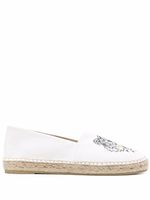 Kenzo espadrilles à logo brodé - Blanc