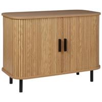 Beliani - BRADLEY - Commode - Lichthout|Zwart - MDF