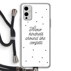 Confetti: OnePlus 9 Transparant Hoesje met koord