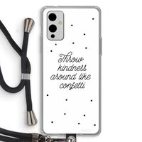 Confetti: OnePlus 9 Transparant Hoesje met koord