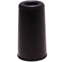 Deurbuffer / deurstopper zwart rubber 75 x 40 mm   - - thumbnail