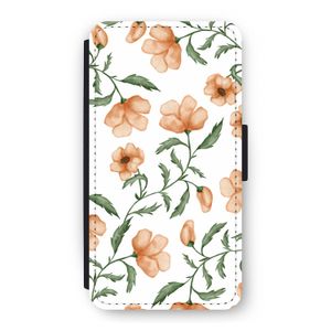 Peachy flowers: iPhone 11 Pro Flip Hoesje