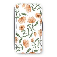 Peachy flowers: iPhone 11 Pro Flip Hoesje